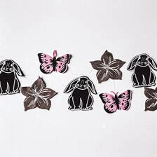 X-Plotear guirnalda de fieltro