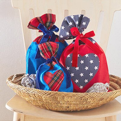 X-Instrucciones de costura bolsas de regalo