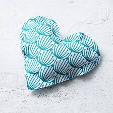 X-Etiquetas de regalo de tela