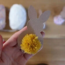 Manualidades de conejos de Pascua con niños