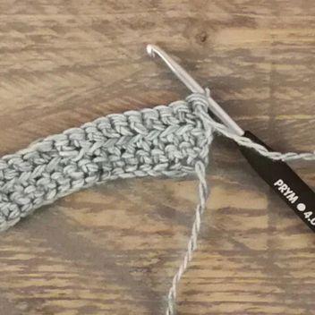 X-Punto bajo en a crochet