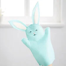 Marioneta de mano conejito para coser