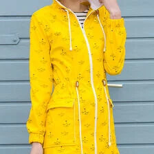 X-Patrón de costura de abrigo impermeable