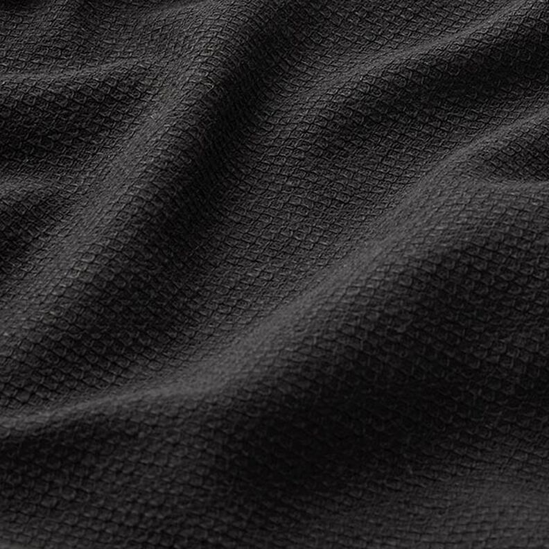 Piqué de algodón Uni – negro,  image number 2