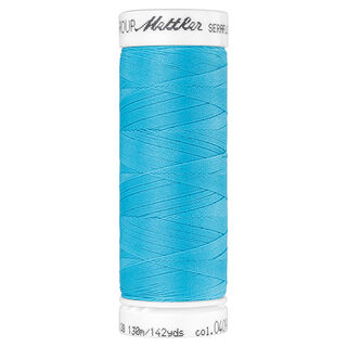 Hilo de coser Seraflex para costuras elásticas (0409) | 130 m | Mettler – azul agua, 