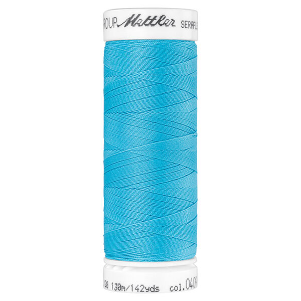 Hilo de coser Seraflex para costuras elásticas (0409) | 130 m | Mettler – azul agua,  image number 1