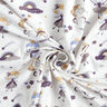 Tela de jersey de algodón Hada unicornio y arcoíris – blanco/azul vaquero,  thumbnail number 4