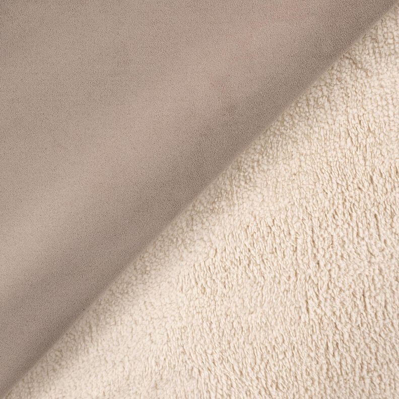 Terciopelo con forro de piel de sherpa – anémona,  image number 4