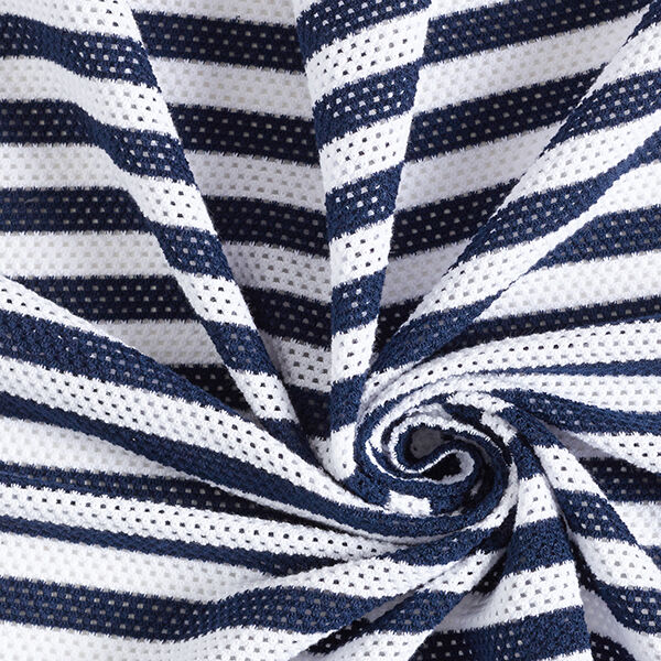 Punto perforado Rayas – azul marino/blanco,  image number 3