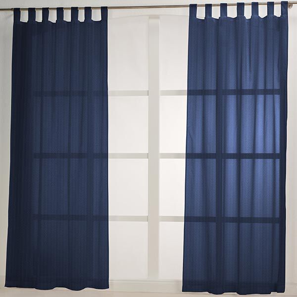 Tela para cortinas Voile Ibiza 295 cm – azul marino,  image number 6
