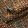 Mezcla de lana virgen bouclé a rayas de colores y lurex – marrón medio,  thumbnail number 4