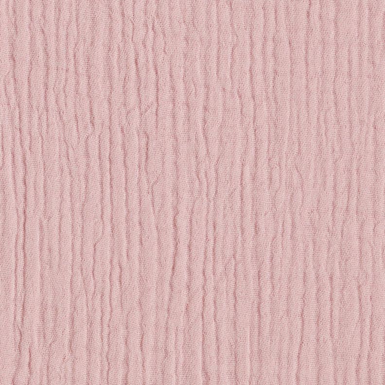 GOTS Muselina de algodón de tres capas – rosa viejo claro,  image number 1
