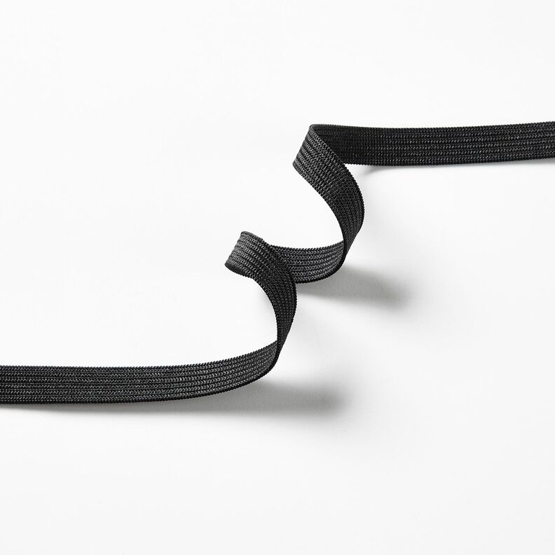 Cinta el&aacute;stica lisa [5 m | 10 mm] &ndash; negro,  image number 2