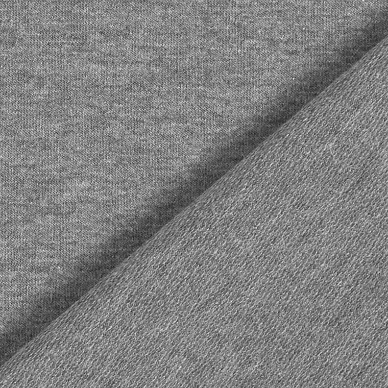Felpa francesa ligera Melange – gris oscuro,  image number 5