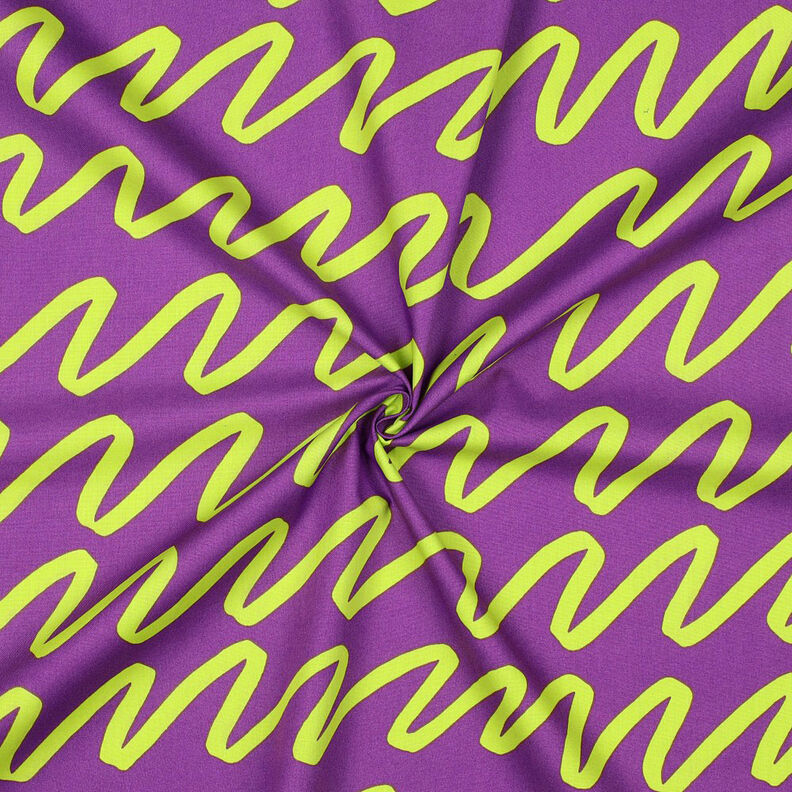 Popelina de algodón Making Waves | Nerida Hansen – rojo lila,  image number 3