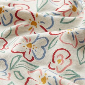 Tela de jersey de algodón Flores | by Poppy – naturaleza, 