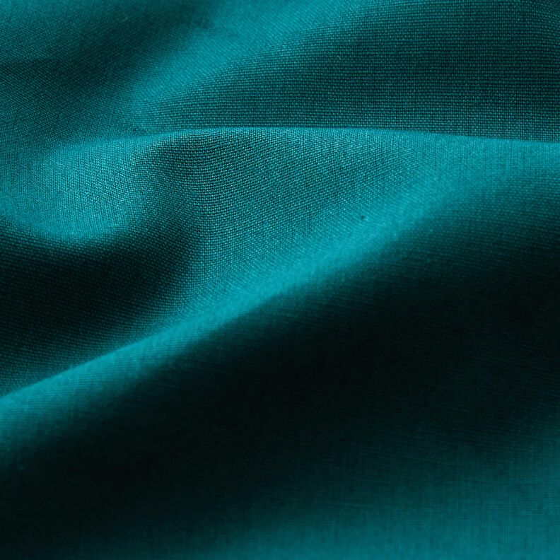 Popelina de algodón Uni – abeto azul,  image number 2