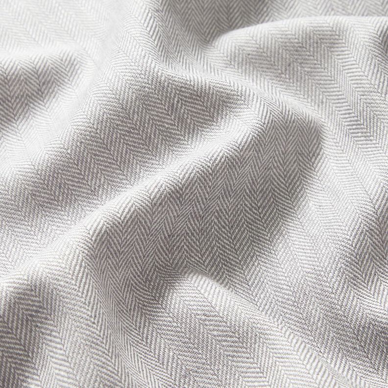 Mezcla de lino y algod&oacute;n Espina de pescado &ndash; plateado,  image number 2