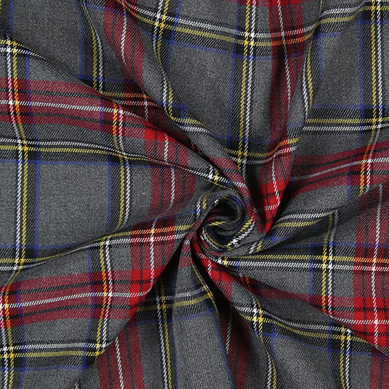 Tela escocesa Tartán cuadro grande – gris,  image number 2