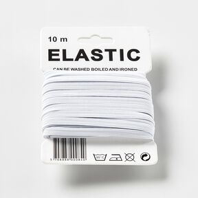 Cinta elástica [10 m | 5 mm] – blanco, 