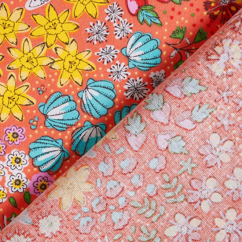 Algodón revestido Mezcla marítima – coral,  image number 4