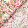 Popelina de algodón Flores románticas – rosa/beige,  thumbnail number 4
