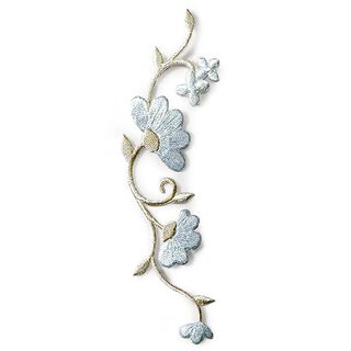 Parche Ramilletes de flores [ 12 x 4 cm ] | Prym – blanco lana, 