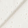 Tela de algodón con bordado inglés de gotas – blanco,  thumbnail number 4