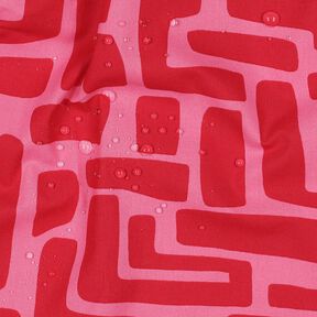 Algodón revestido Abstracto – rojo/pink, 