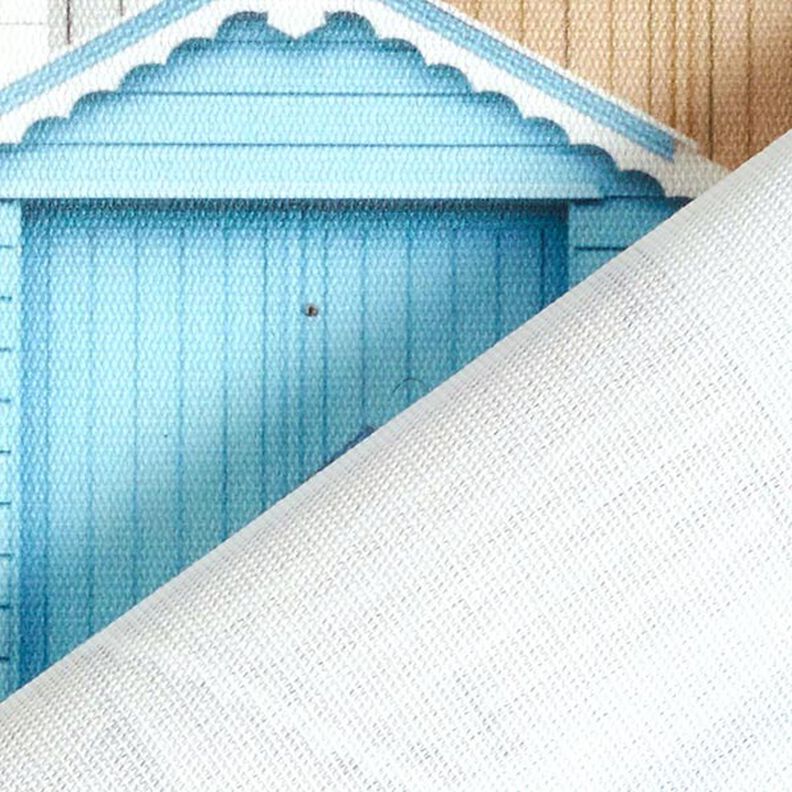 Telas para exteriores Lona Casa en la playa – azul/blanco,  image number 4