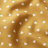 Popelín de algodón orgánico corazones esparcidos – mostaza,  thumbnail number 2