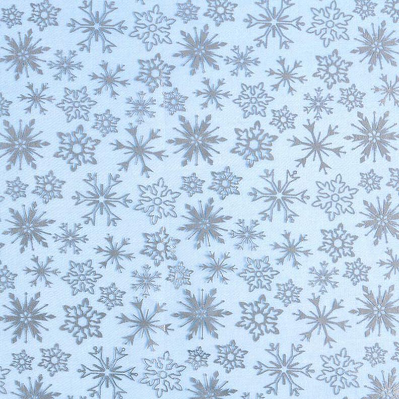 Organza con copos de nieve – azul claro,  image number 1