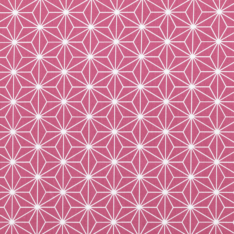 Tela de algodón Cretona Estrellas japonesas Asanoha – malva,  image number 1