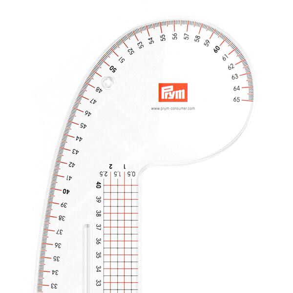 Regla curva 40 x 65 cm – transparente | Prym,  image number 2