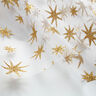 Tul con estrellas brillantes – blanco/dorado,  thumbnail number 5