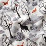 Sudadera Rugosa Animales del bosque abstracto Impresión digital – gris brumoso,  thumbnail number 2