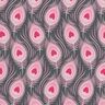 Tela de jersey de algodón Pavo | Stoff&Liebe – gris pizarra/rosa intenso,  thumbnail number 1
