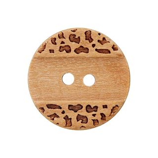 Botón de madera 2 agujeros  – beige, 