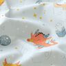 Popelina de algodón Dragones en el espacio – azul baby,  thumbnail number 2