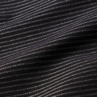 Tla de pantalón elástico con rayas horizontales – negro/plata antigua, 