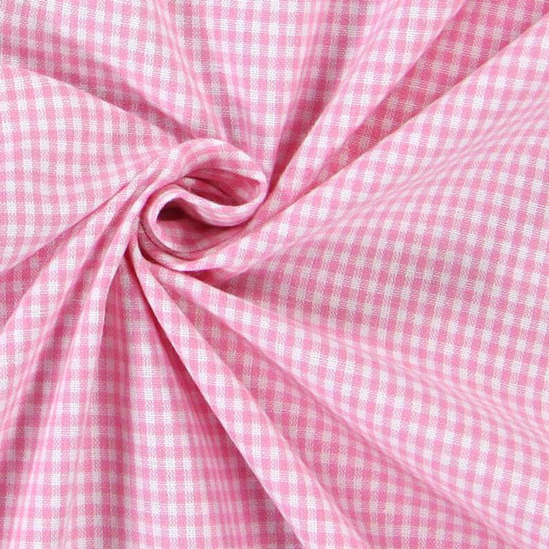 Tela de algodón Cuadros vichy 0,2 cm – rosa/blanco,  image number 2