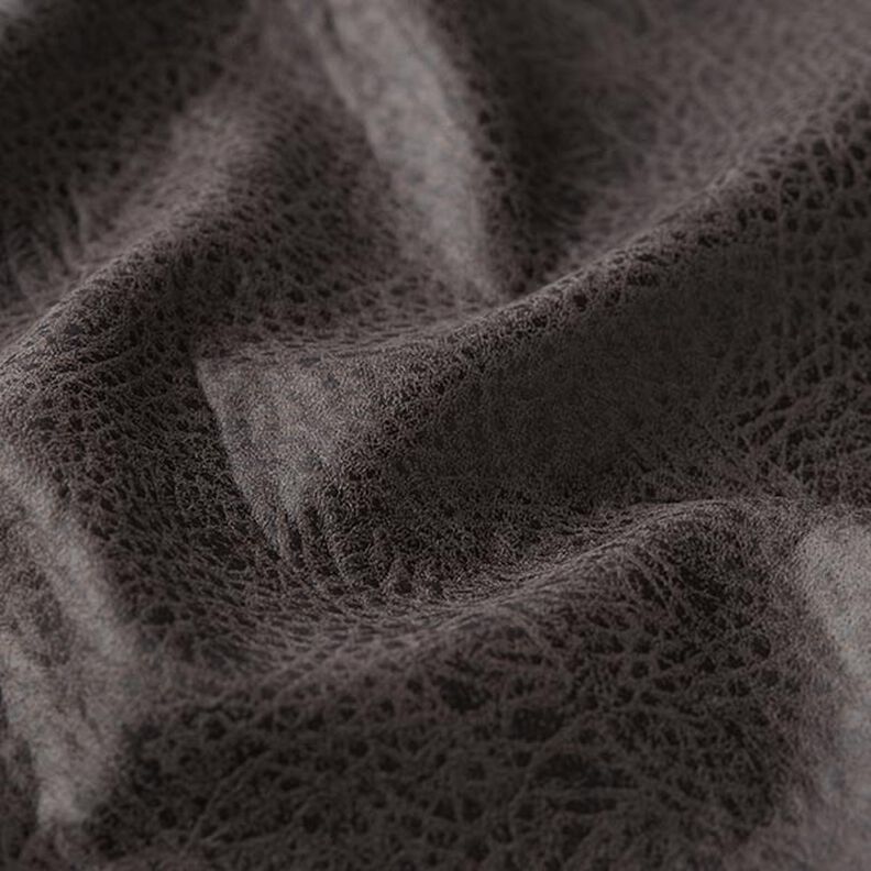 Tela de tapicería Imitación de piel – gris oscuro,  image number 2
