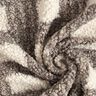 Punto Bouclé Cuadros – blanco lana/marrón claro,  thumbnail number 3