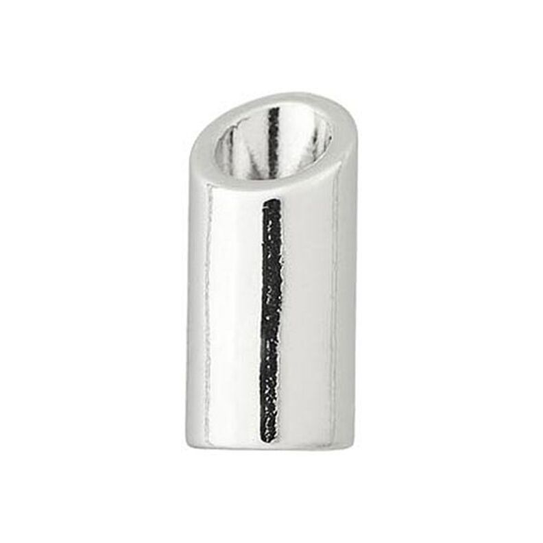 Extremo de cordón [ Ø 5 mm ] – plateado metálica,  image number 2