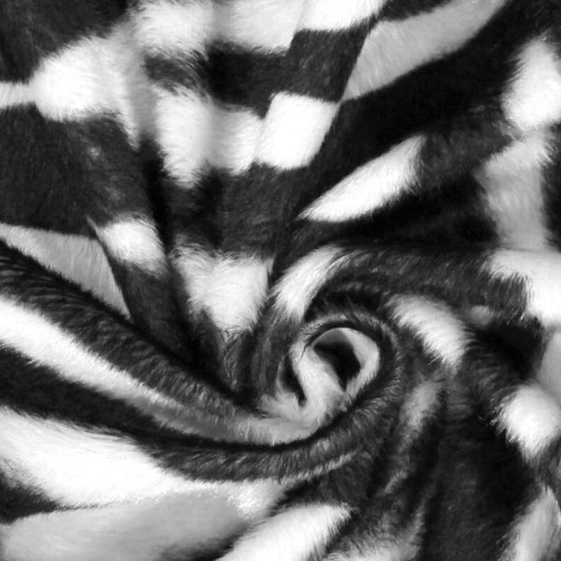 Imitación de piel de animal cebra – negro/blanco,  image number 3