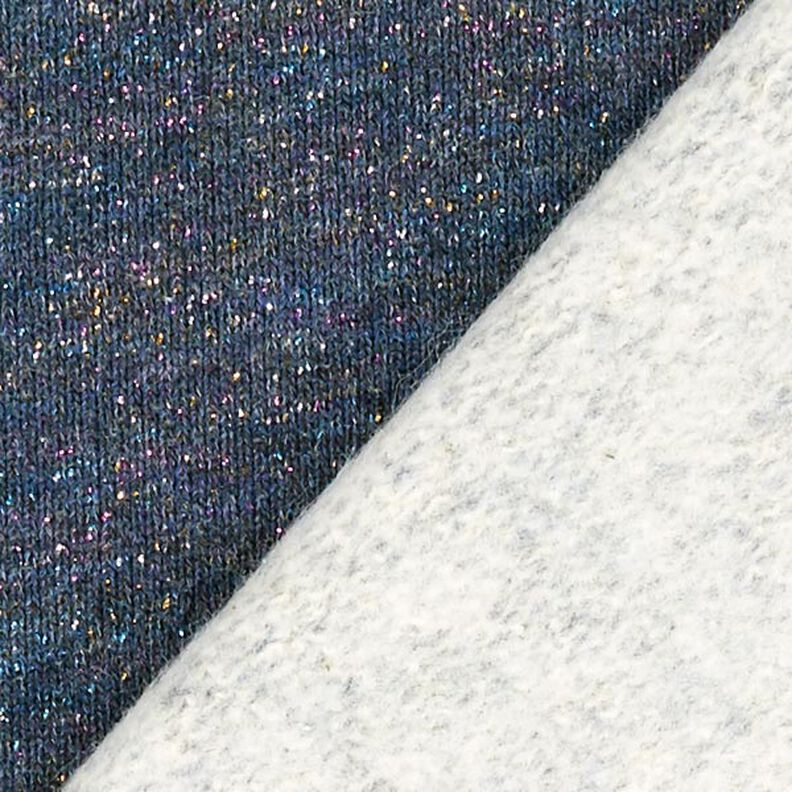 Tela de sudadera Brillante – azul marino,  image number 3