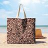 Tela decorativa Lona Lunares leopardo – canela/negro,  thumbnail number 7