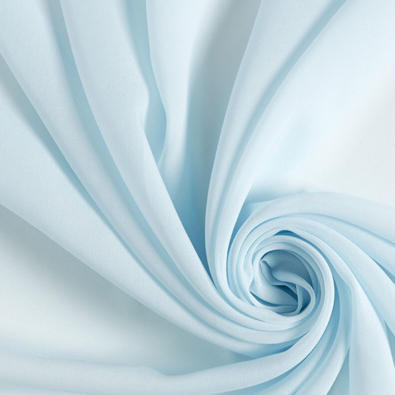 Chifón de seda – azul claro,  image number 1