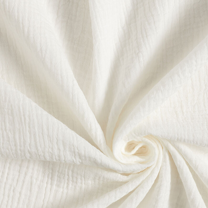 Muselina/doble arruga – blanco lana,  image number 1
