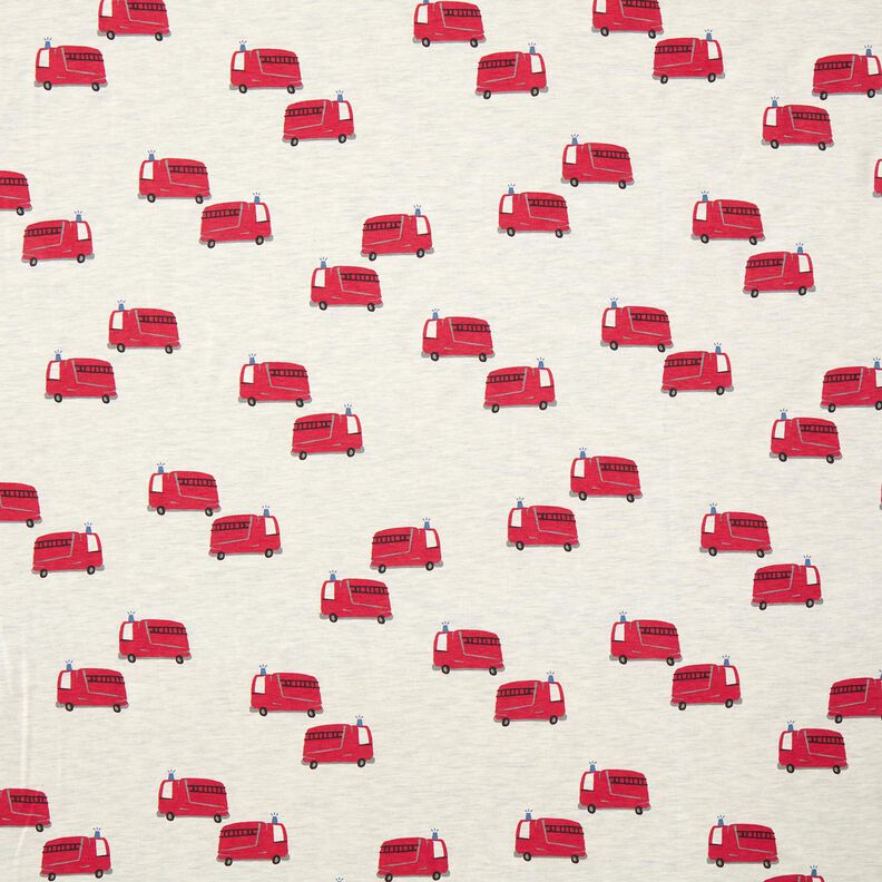 Tela de jersey de algodón Camiones de bomberos | by Poppy – naturaleza,  image number 1